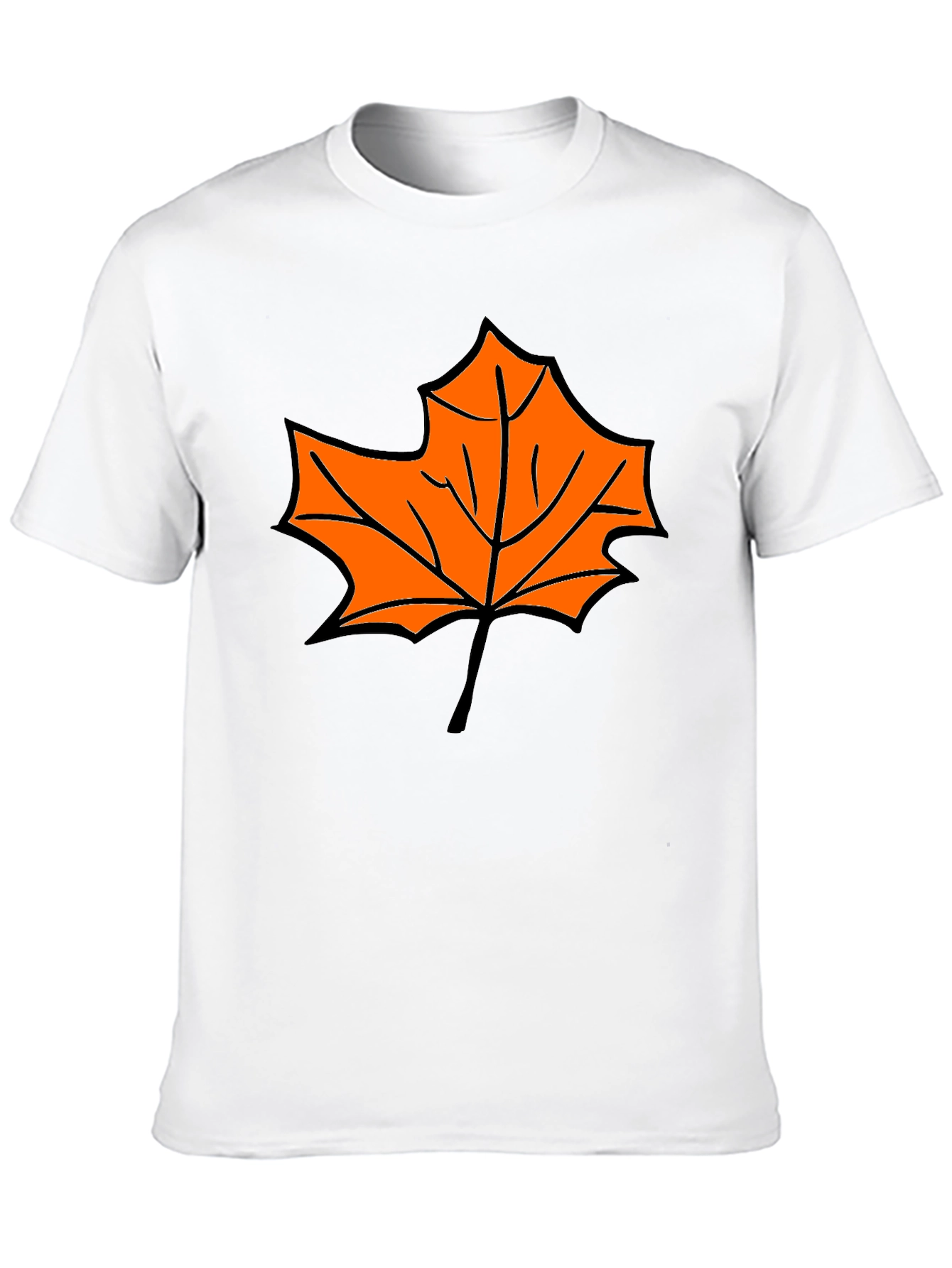 Black Maple Leaf Graphic Tee - Black Casual Shirt view 10