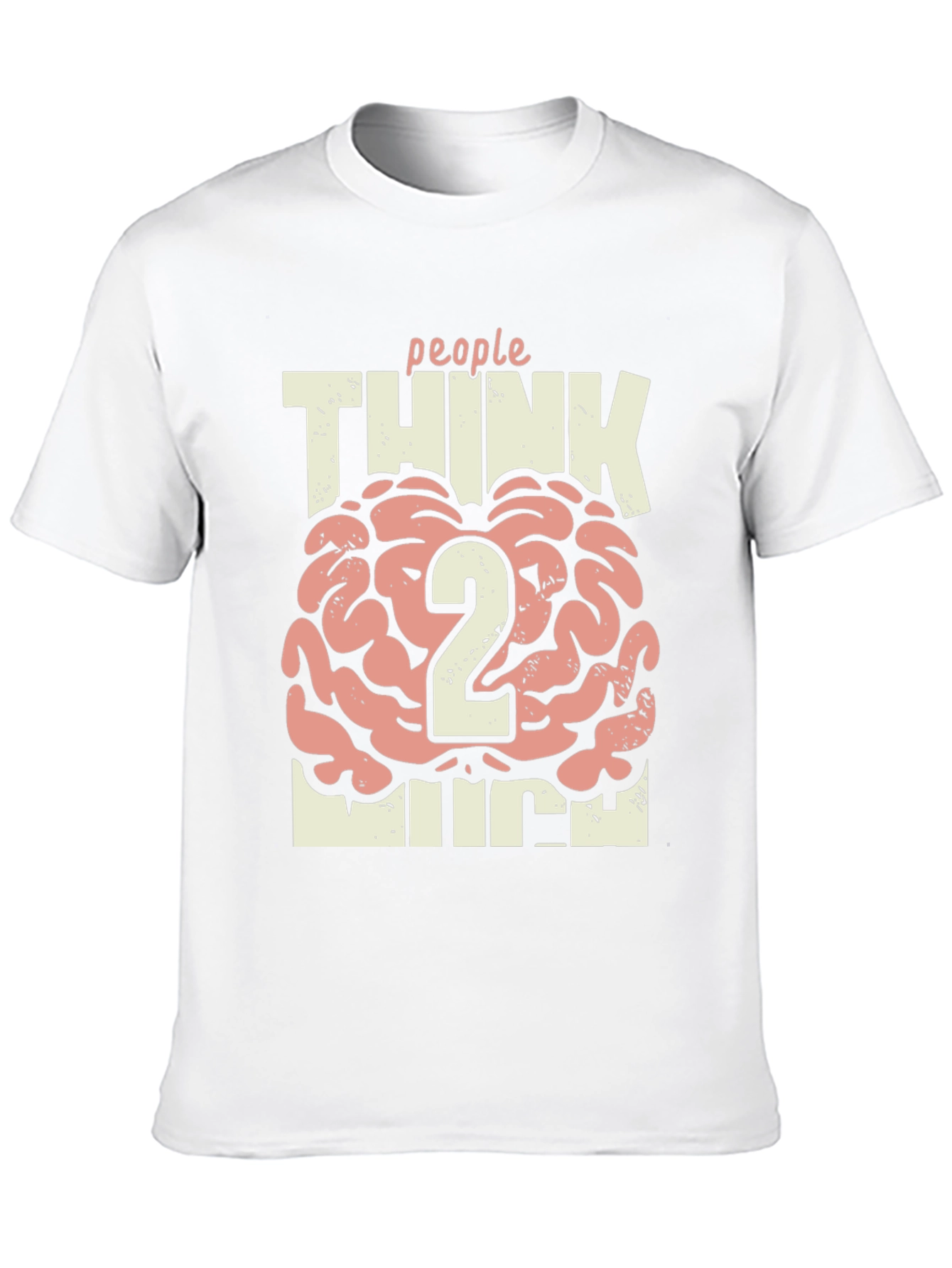 Black People Think 2 Much Graphic T-Shirt - Casual Cotton Tee view 10