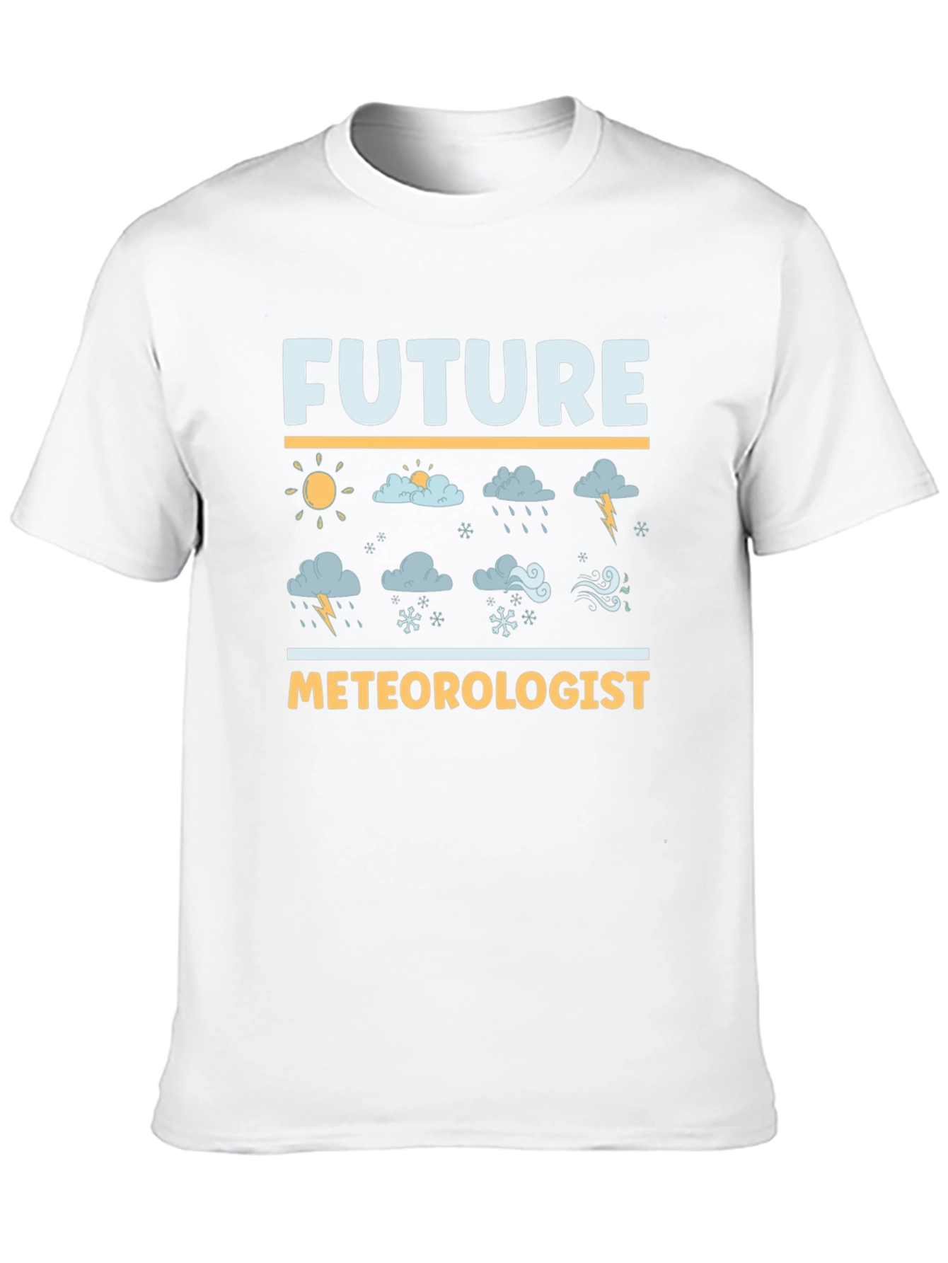 Black Future Meteorologist Graphic T-Shirt view 10