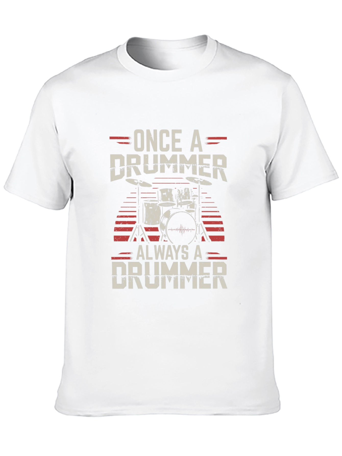 Black Once a Drummer Always a Drummer T-Shirt view 10