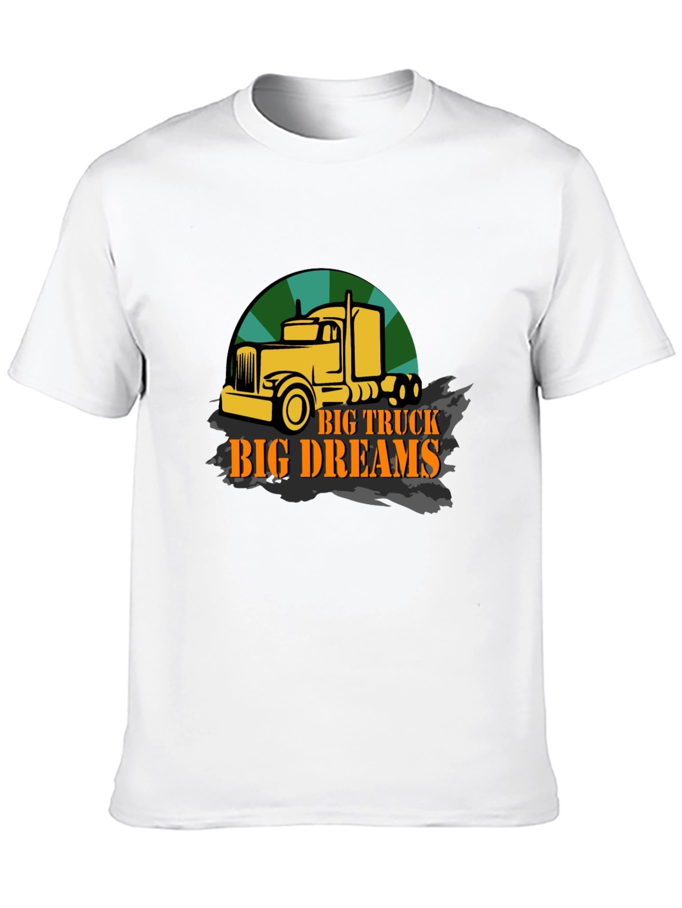 Black Big Truck Big Dreams Black Graphic T-Shirt view 10