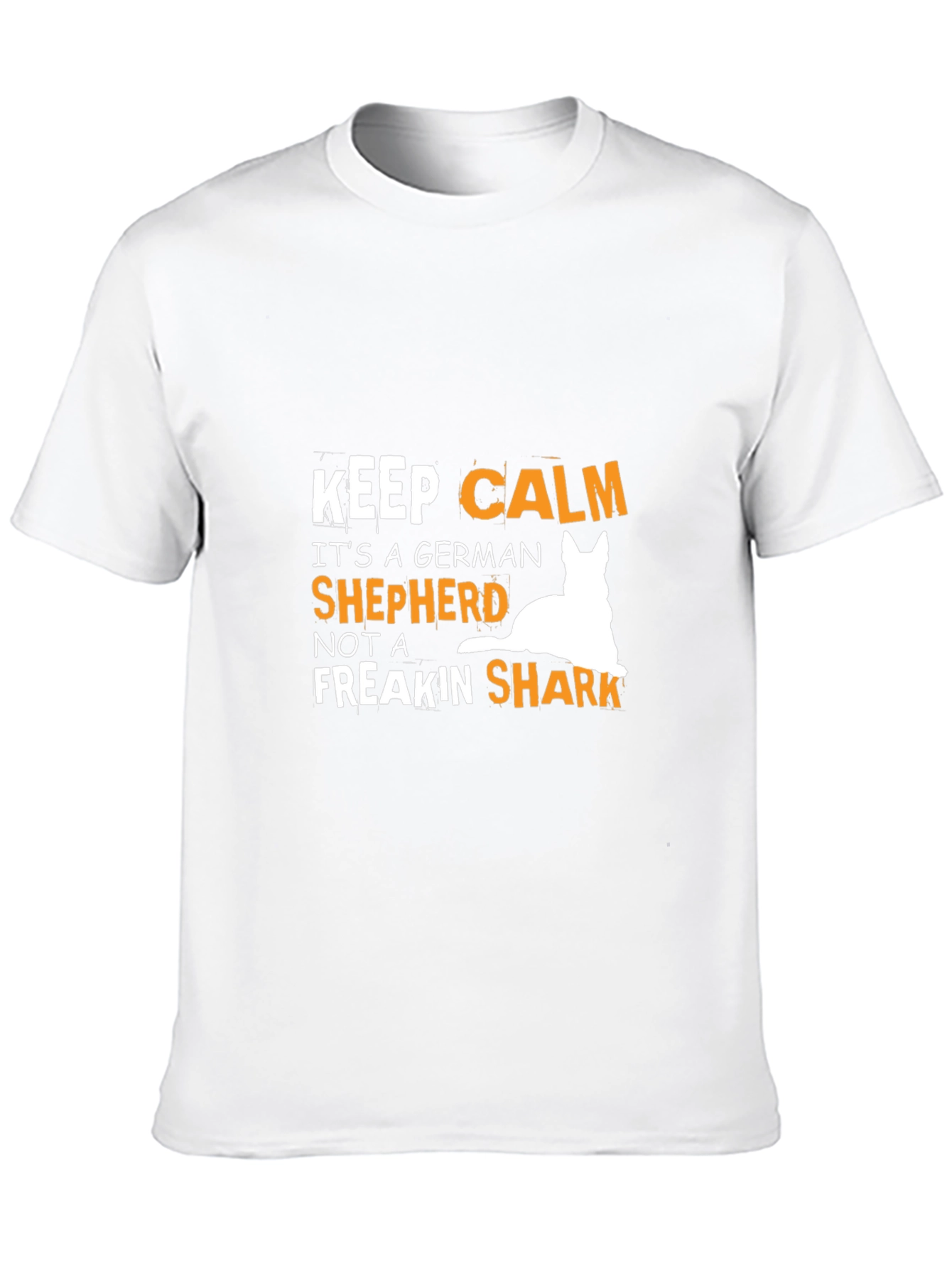Black Keep Calm German Shepherd T-Shirt view 10