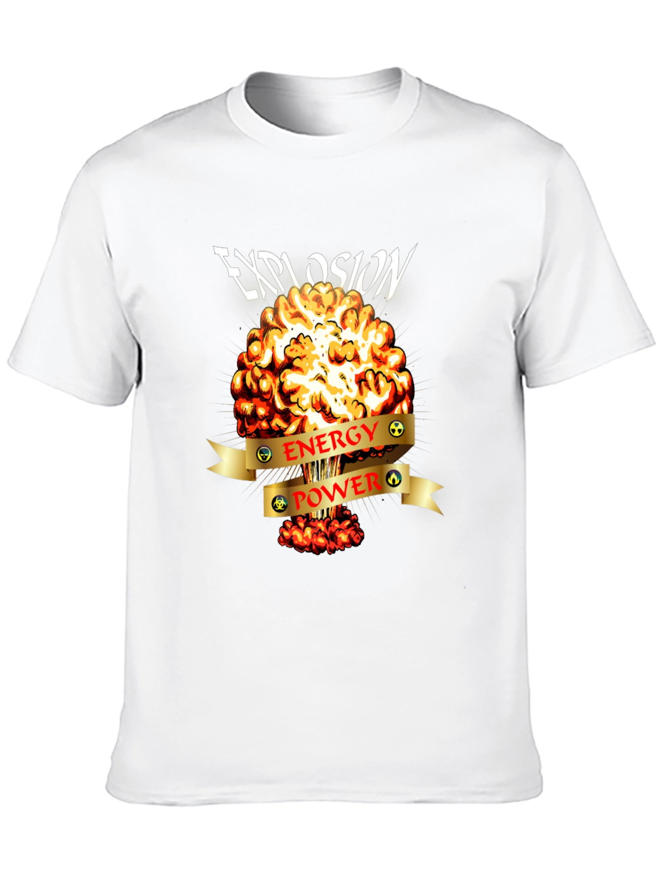 Black Explosion Energy Power Graphic Tee view 10