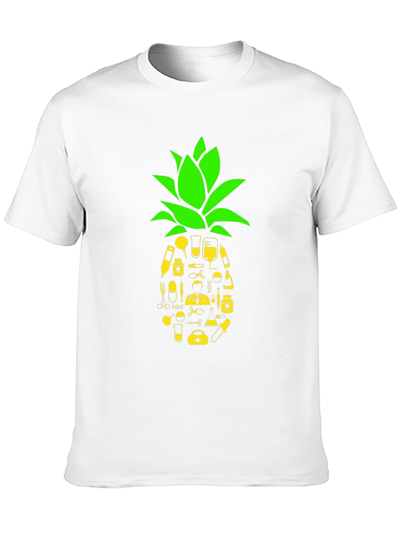 Black Medical Pineapple Graphic Tee view 10