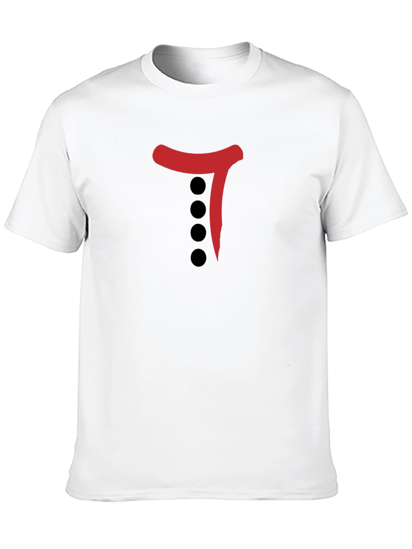 Black Black T-Shirt with Red & Black Graphic Print view 10