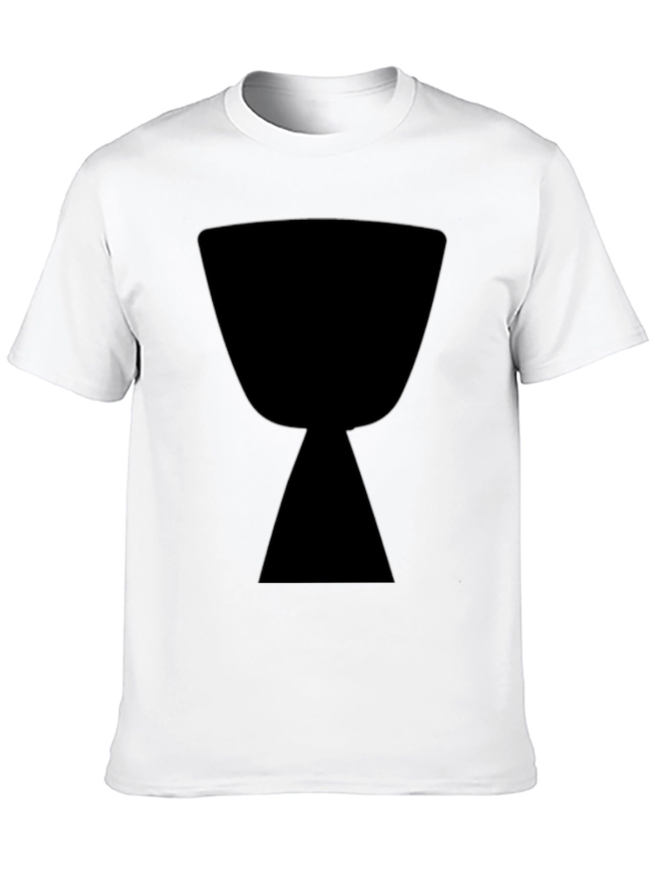 Black Black T-Shirt with Hourglass Graphic view 10