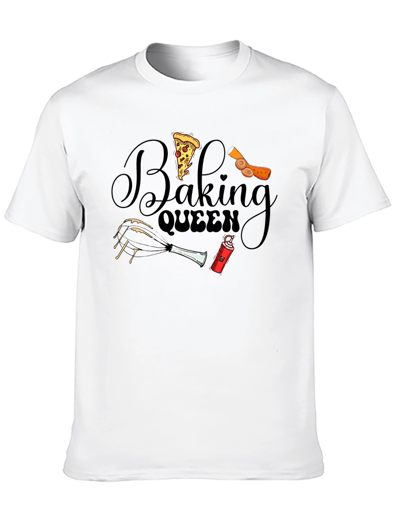 Black Baking Queen Graphic T-Shirt view 10