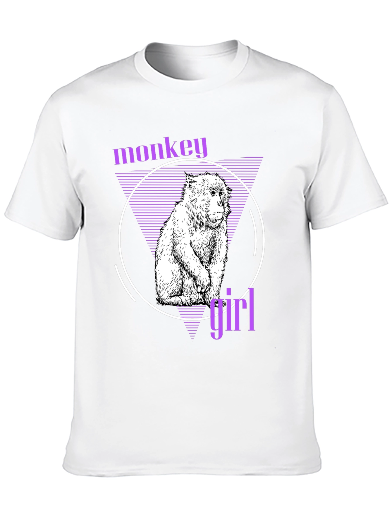 Black Monkey Girl Graphic Tee - Trendy Black T-Shirt view 10