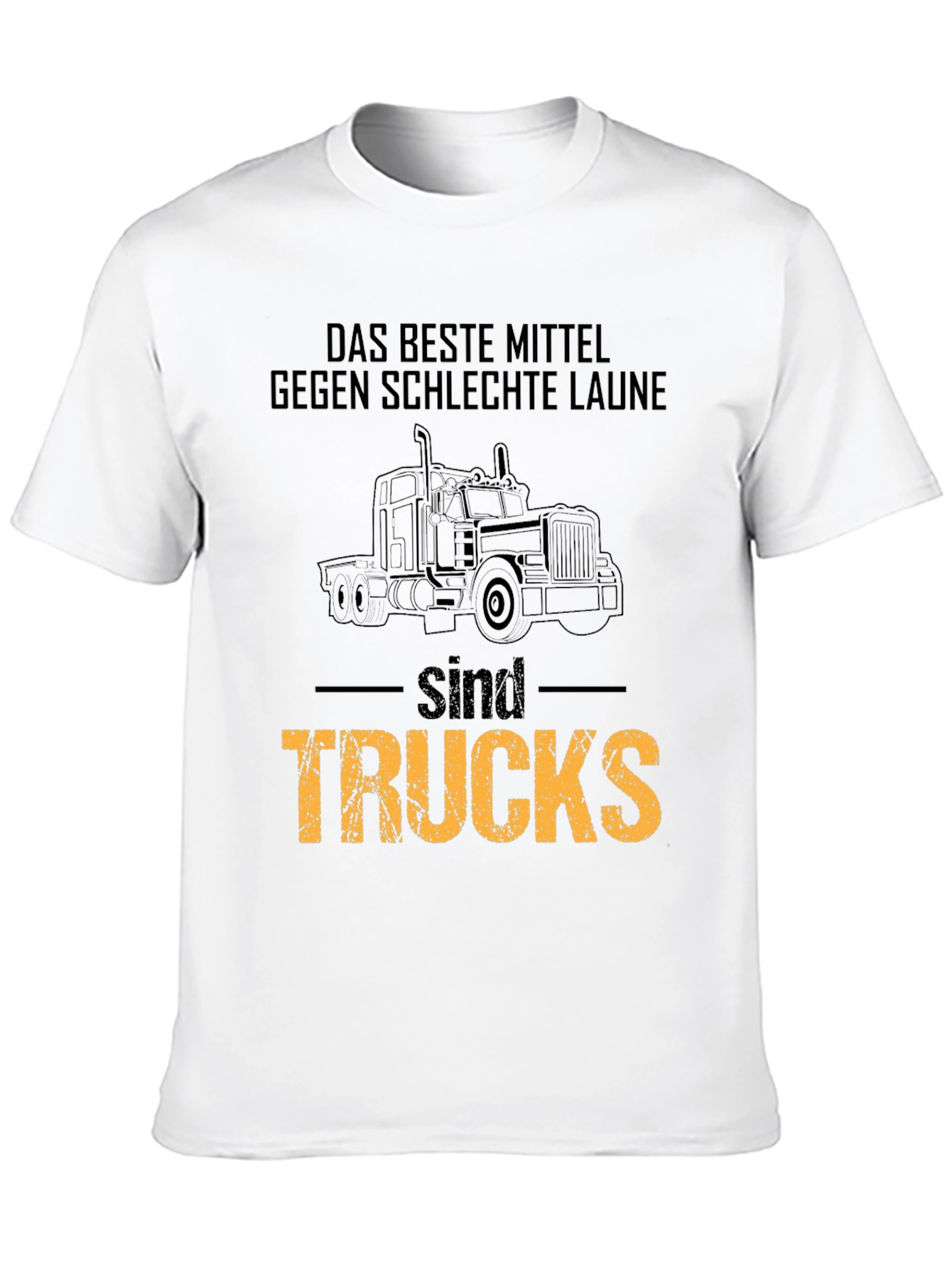 Black Trucks Solve Everything T-Shirt - Driver Humor Tee view 10