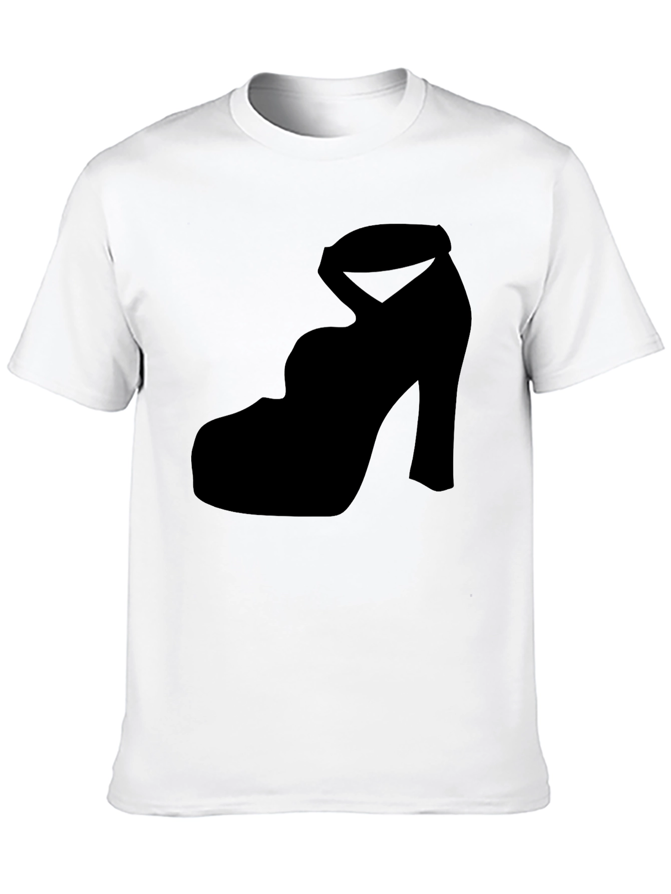 Black Heel Silhouette Tee - Stylish & Unique Design view 10