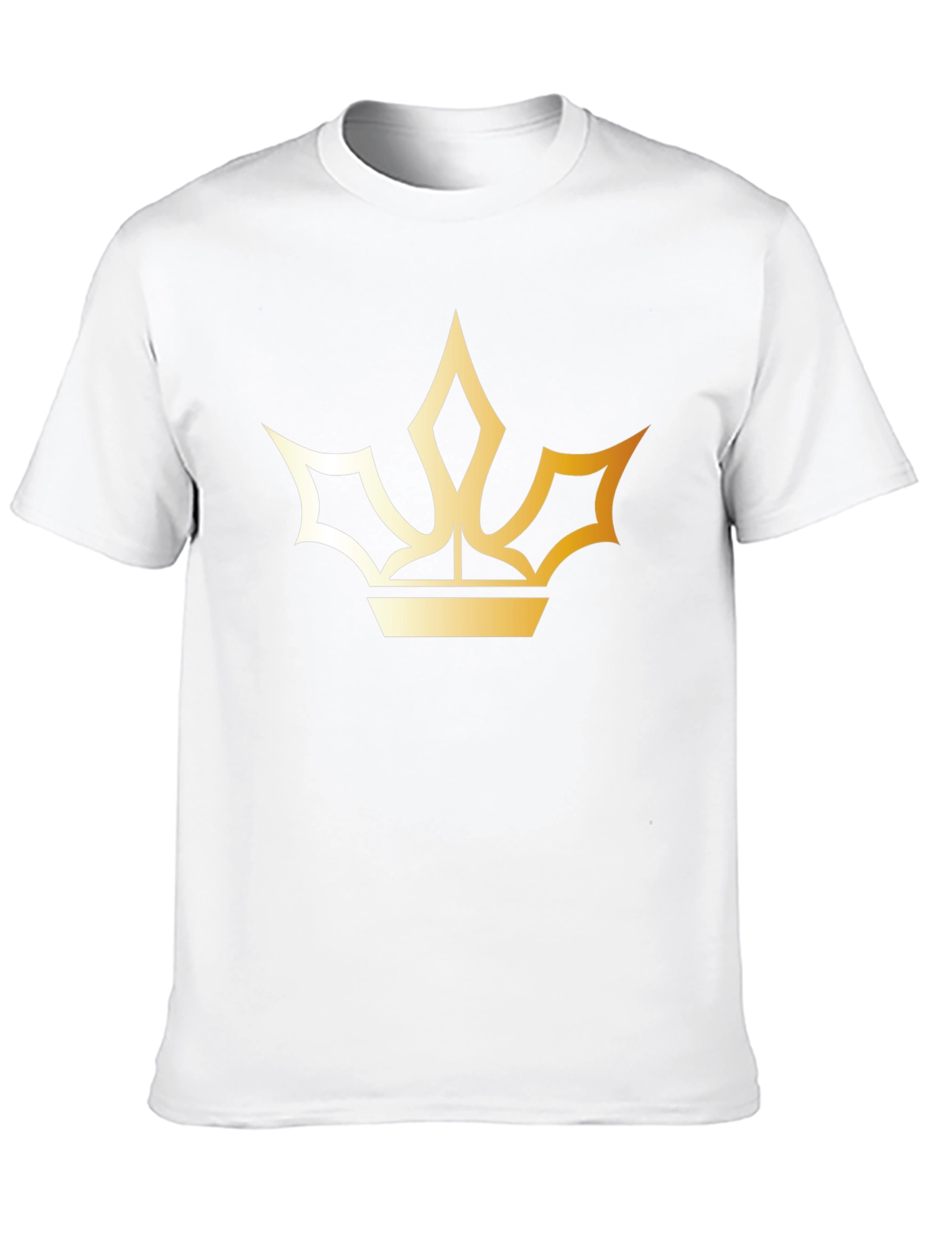 Black Golden Crown Graphic Black T-Shirt view 10