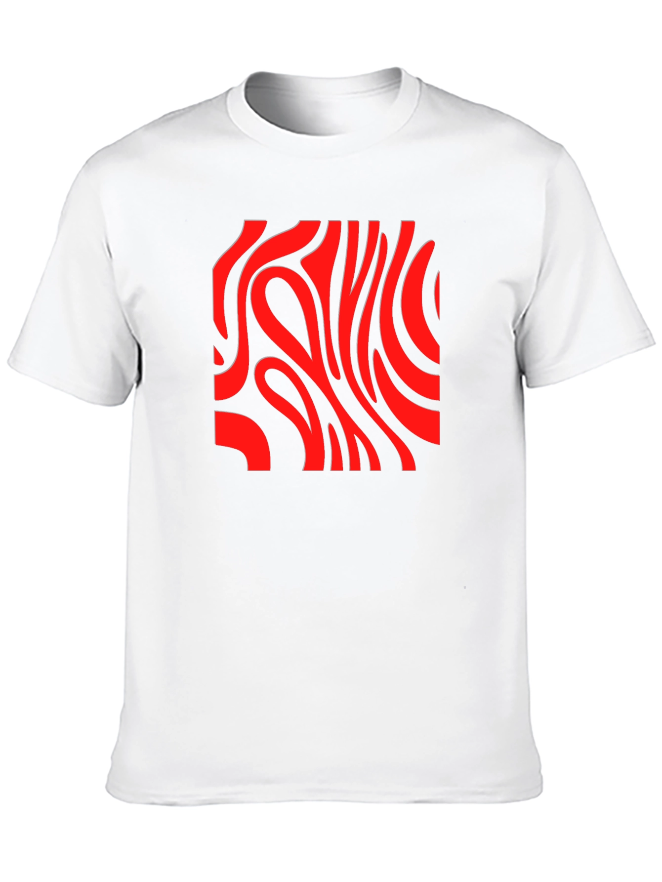 Black Abstract Graphic Print T-Shirt view 10