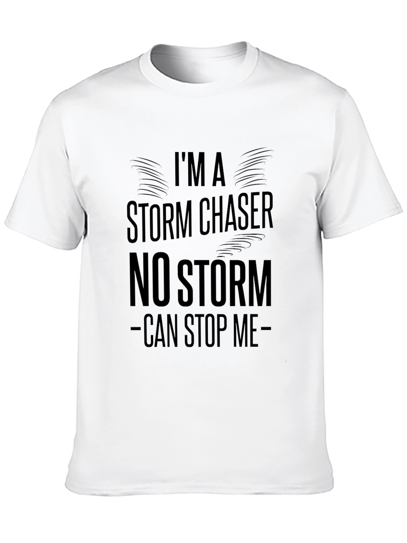 Black Storm Chaser Tee - Unstoppable Design view 10
