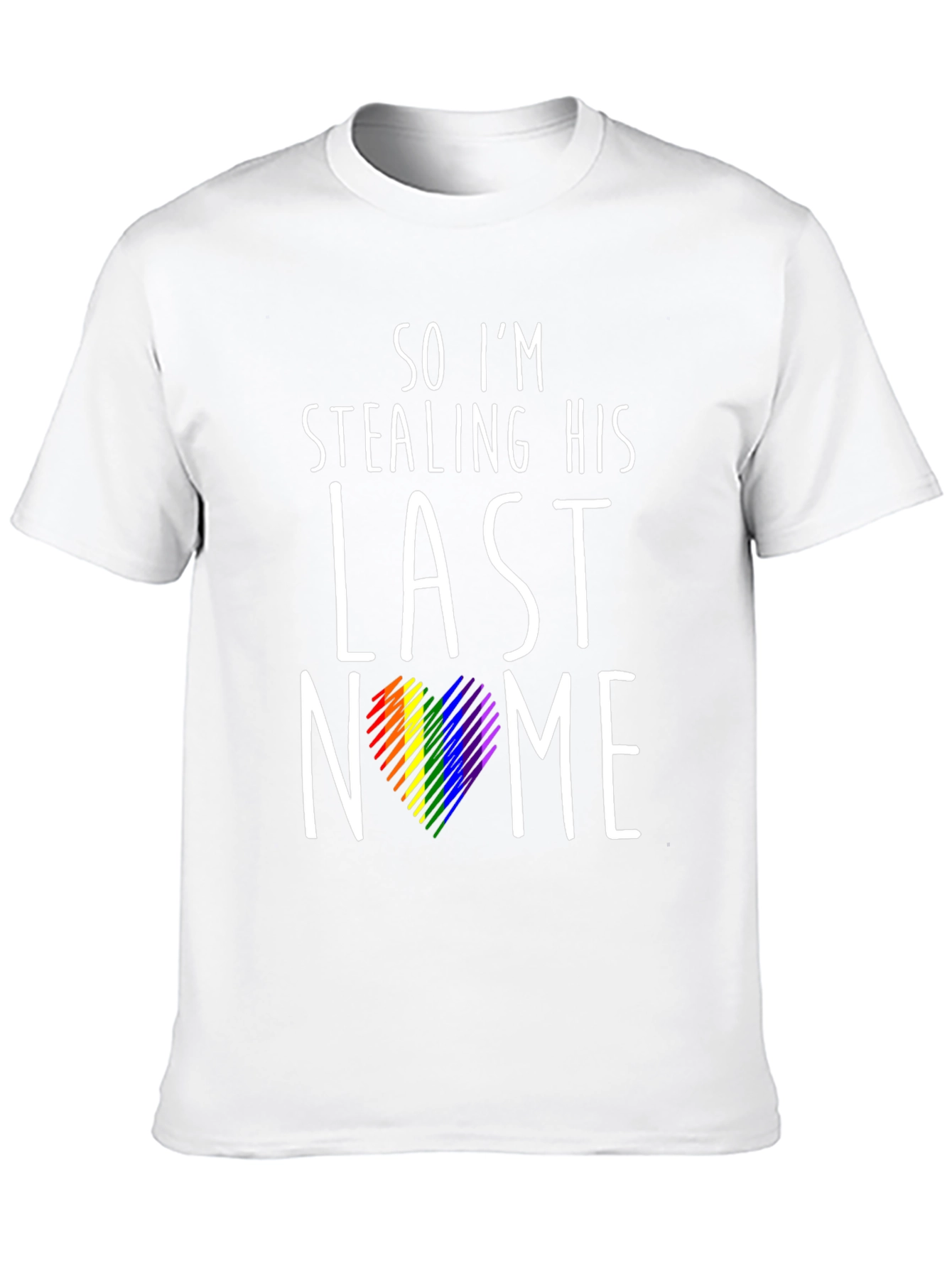 Black Stealing His Last Name Pride T-Shirt view 10