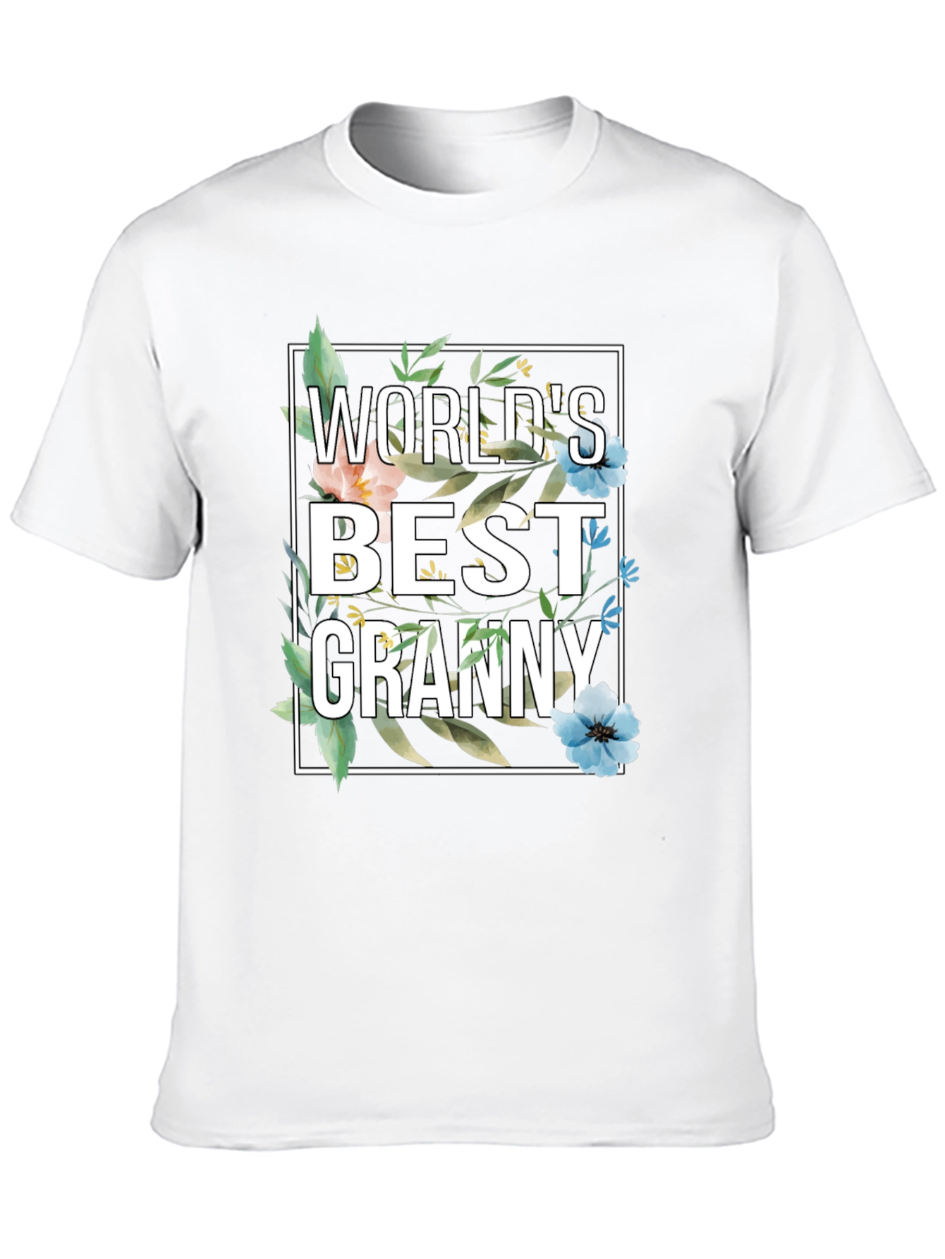 World's Best Granny Floral T-Shirt - 10