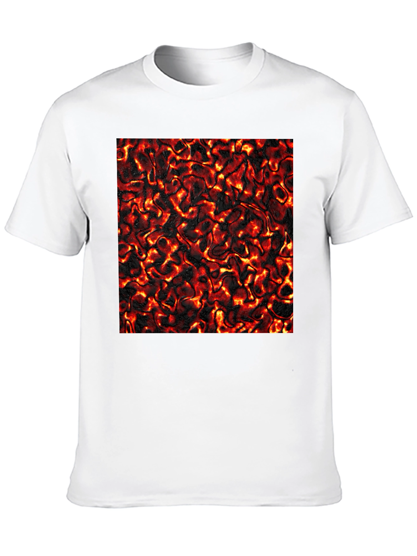 Black Lava Flow Graphic Tee - Cool Black T-Shirt view 10