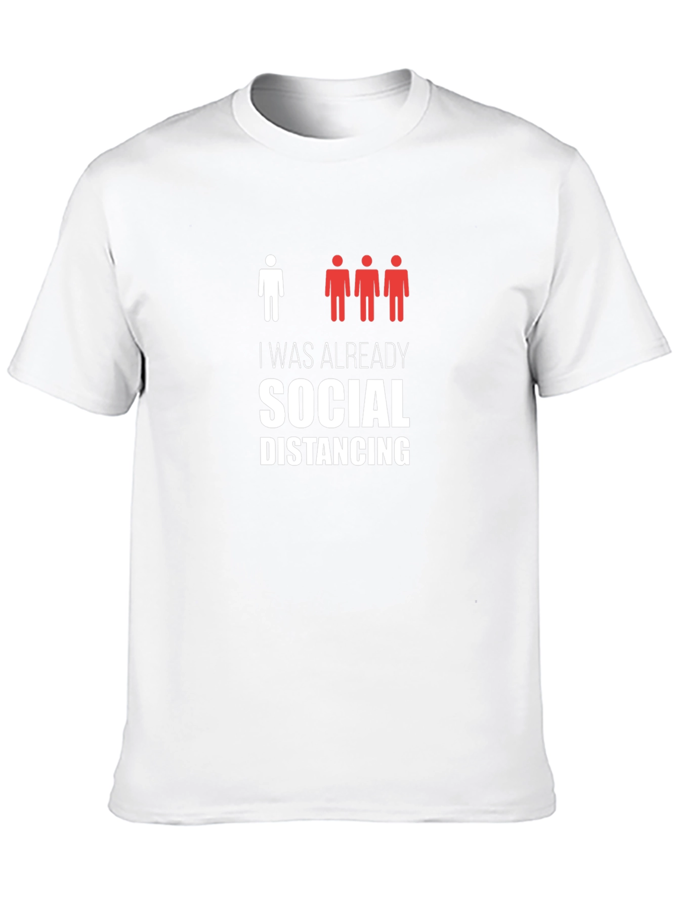 Black Social Distancing T-Shirt view 10