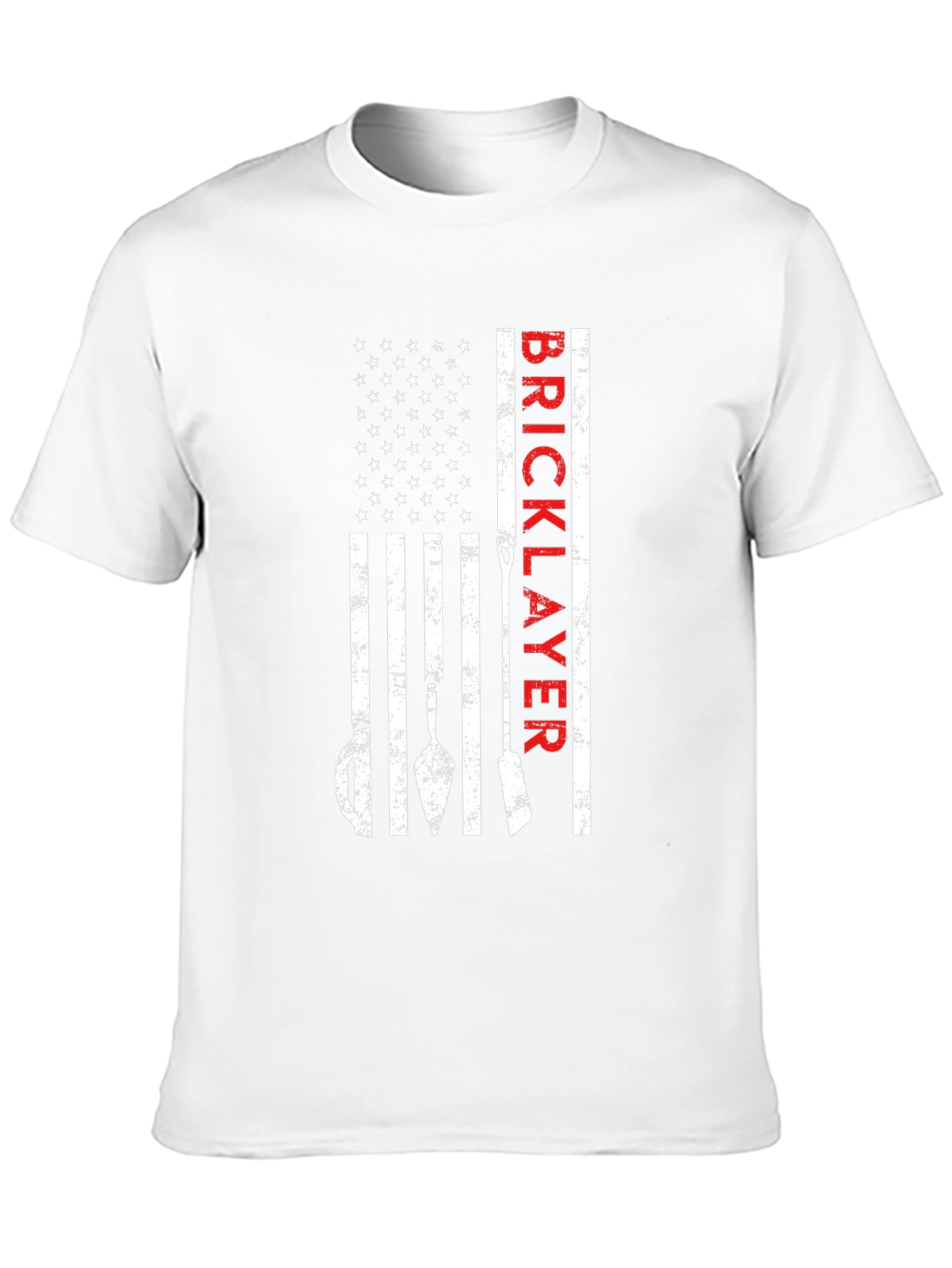 Black Bricklayer USA Flag T-Shirt - Patriotic Construction Tee view 10