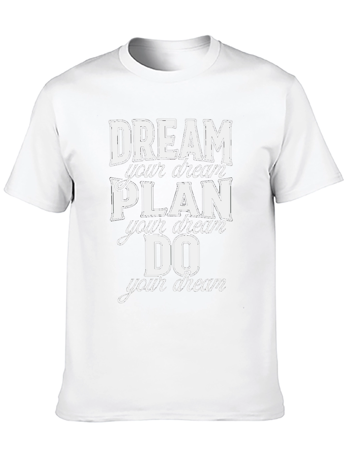 Black Dream, Plan, Do T-Shirt - Motivational Graphic Tee view 10