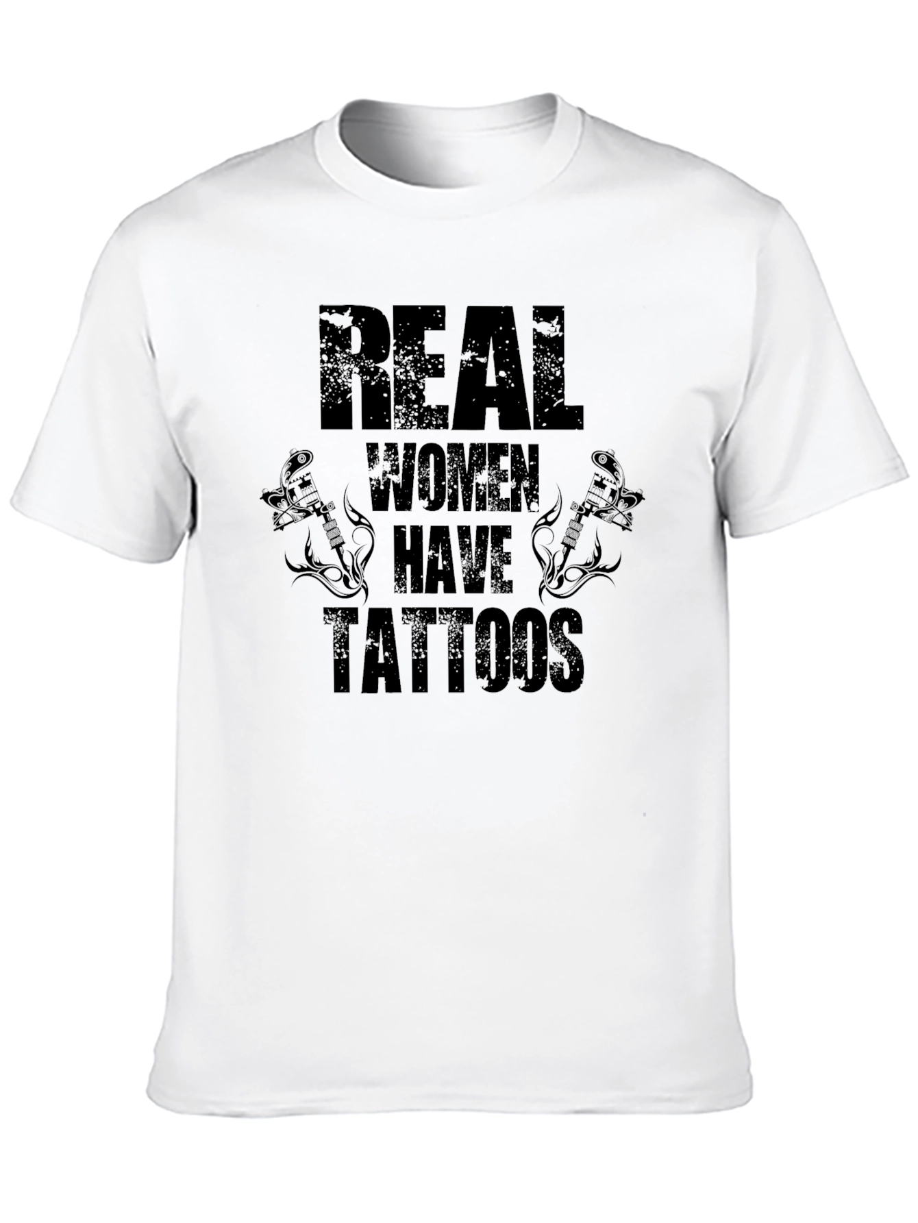 Black Real Women Have Tattoos Black Graphic Tee view 10