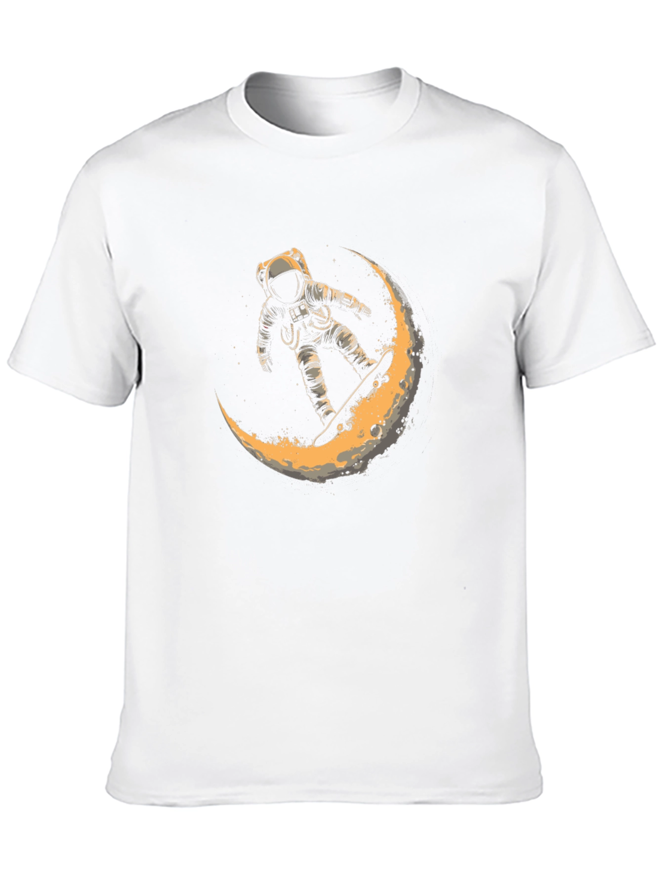 Black Astronaut Moon Ride Graphic T-Shirt view 10