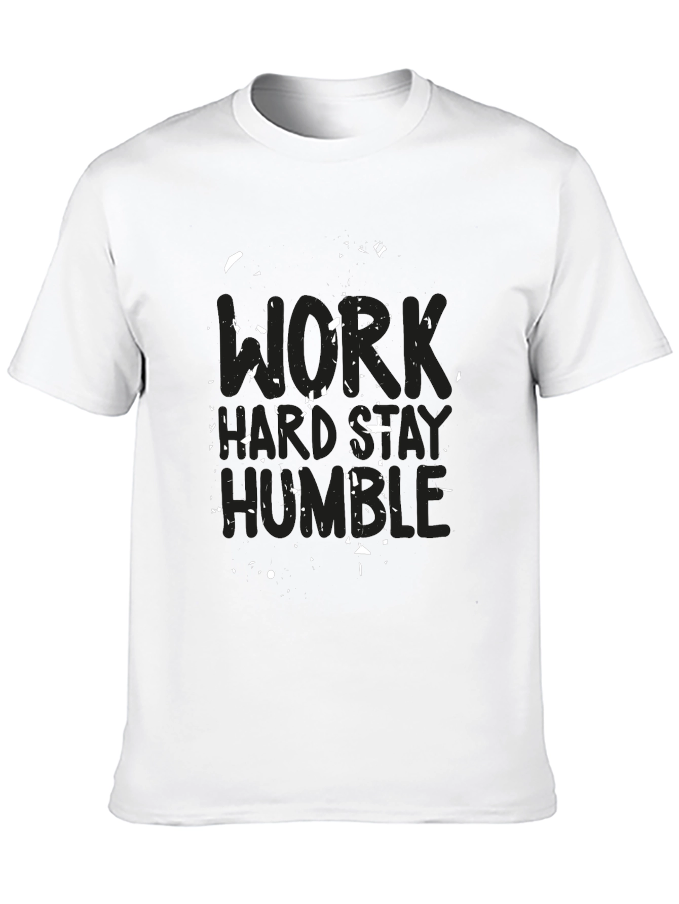 Black Work Hard Stay Humble Black T-Shirt view 10