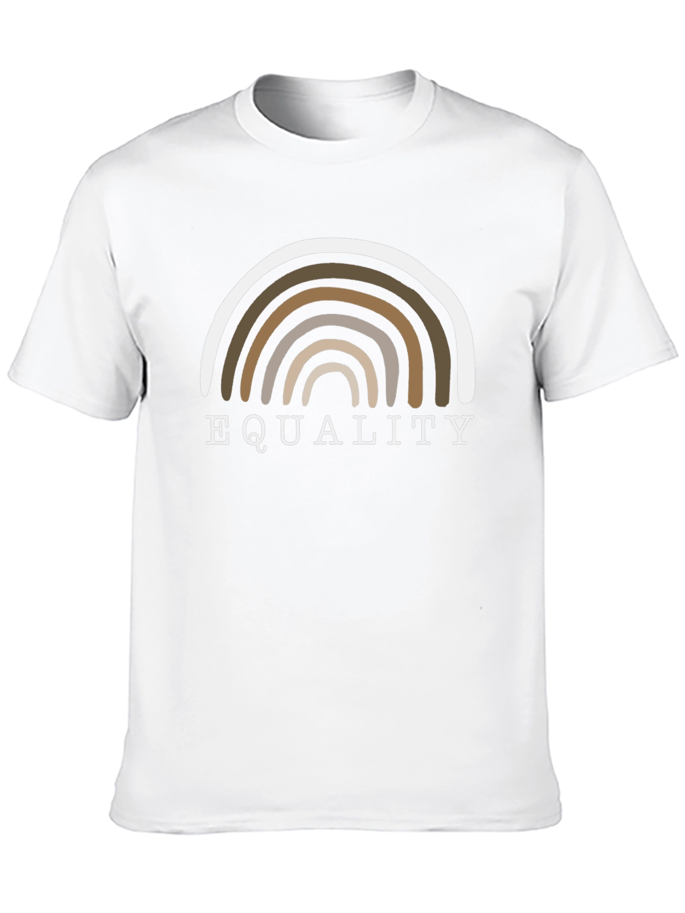 Black Equality Rainbow Graphic Tee - Soft Cotton Blend view 10