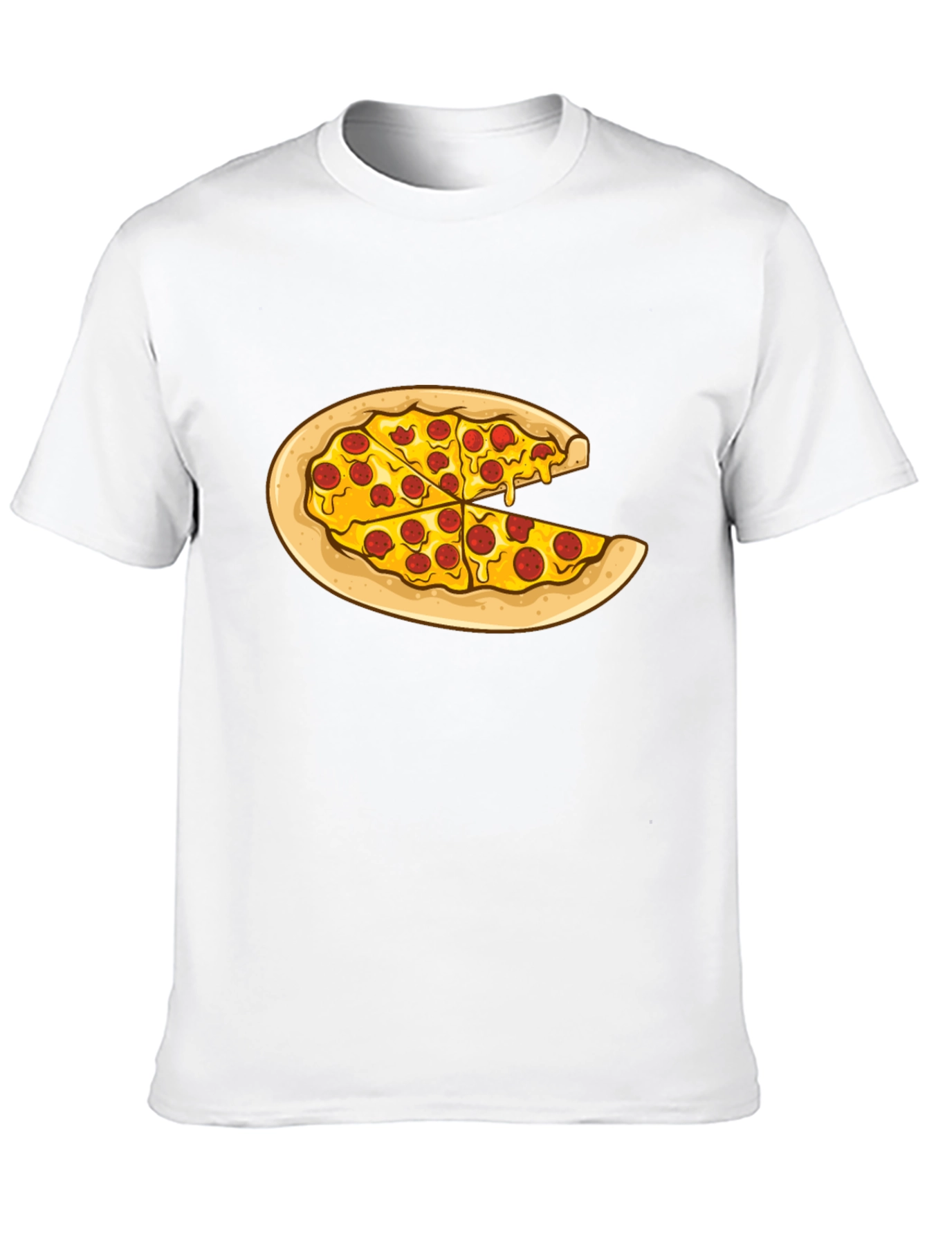 Black Pizza Slice Graphic Tee - Casual Comfort view 10