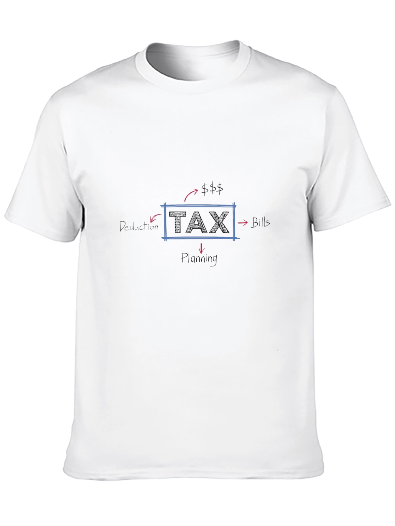Black Tax Flowchart Black T-Shirt view 10
