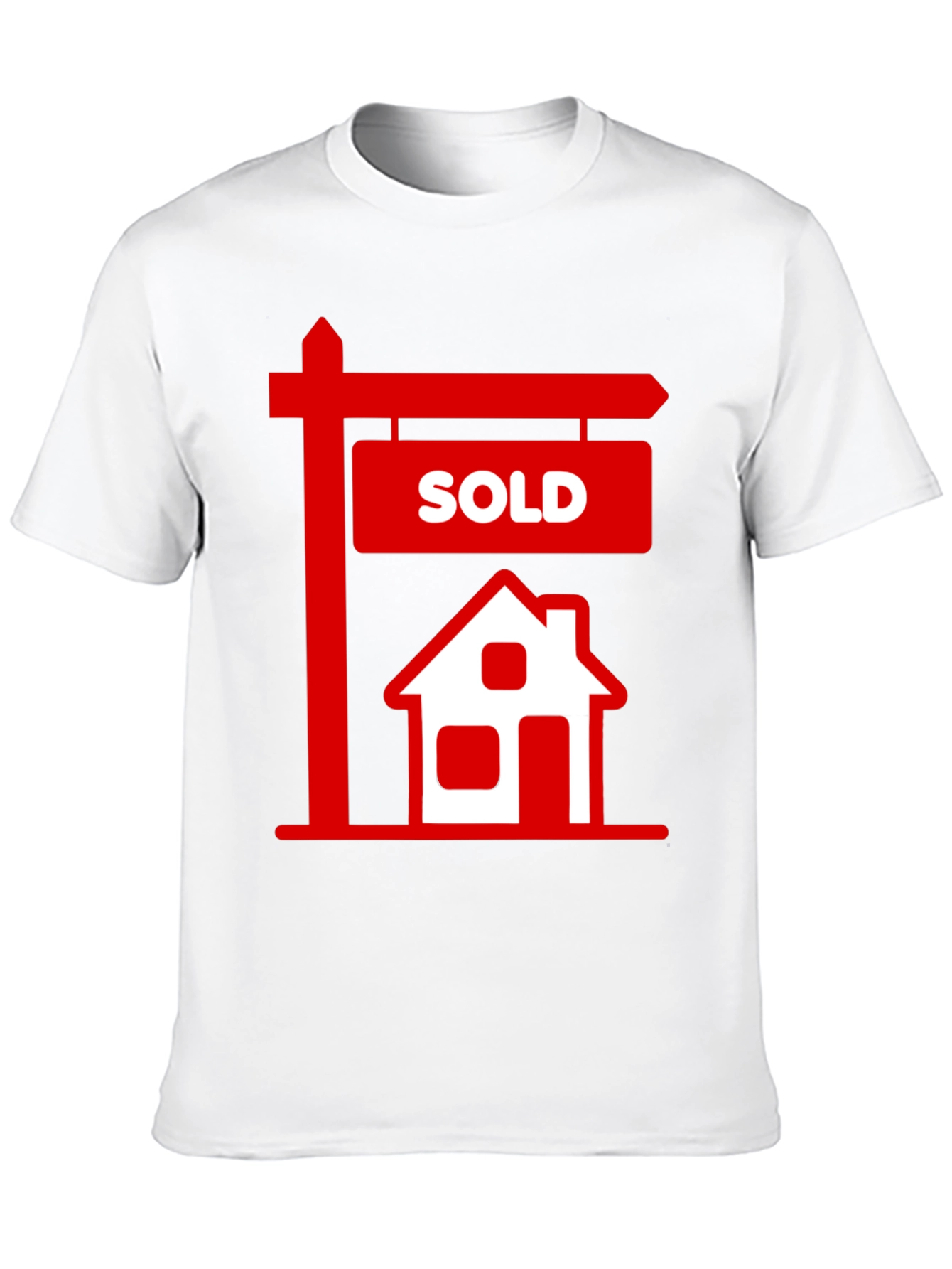 Black Sold House Graphic Tee - Real Estate T-Shirt view 10
