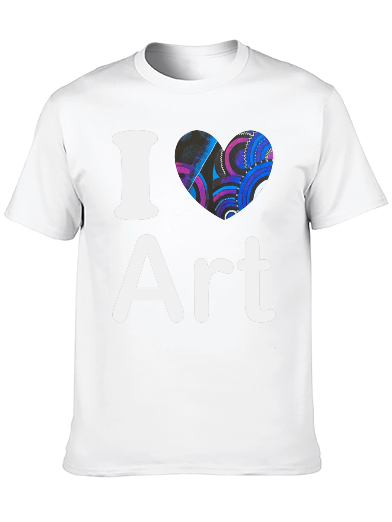 Black I Heart Art Graphic T-Shirt - Artistic Expression view 10