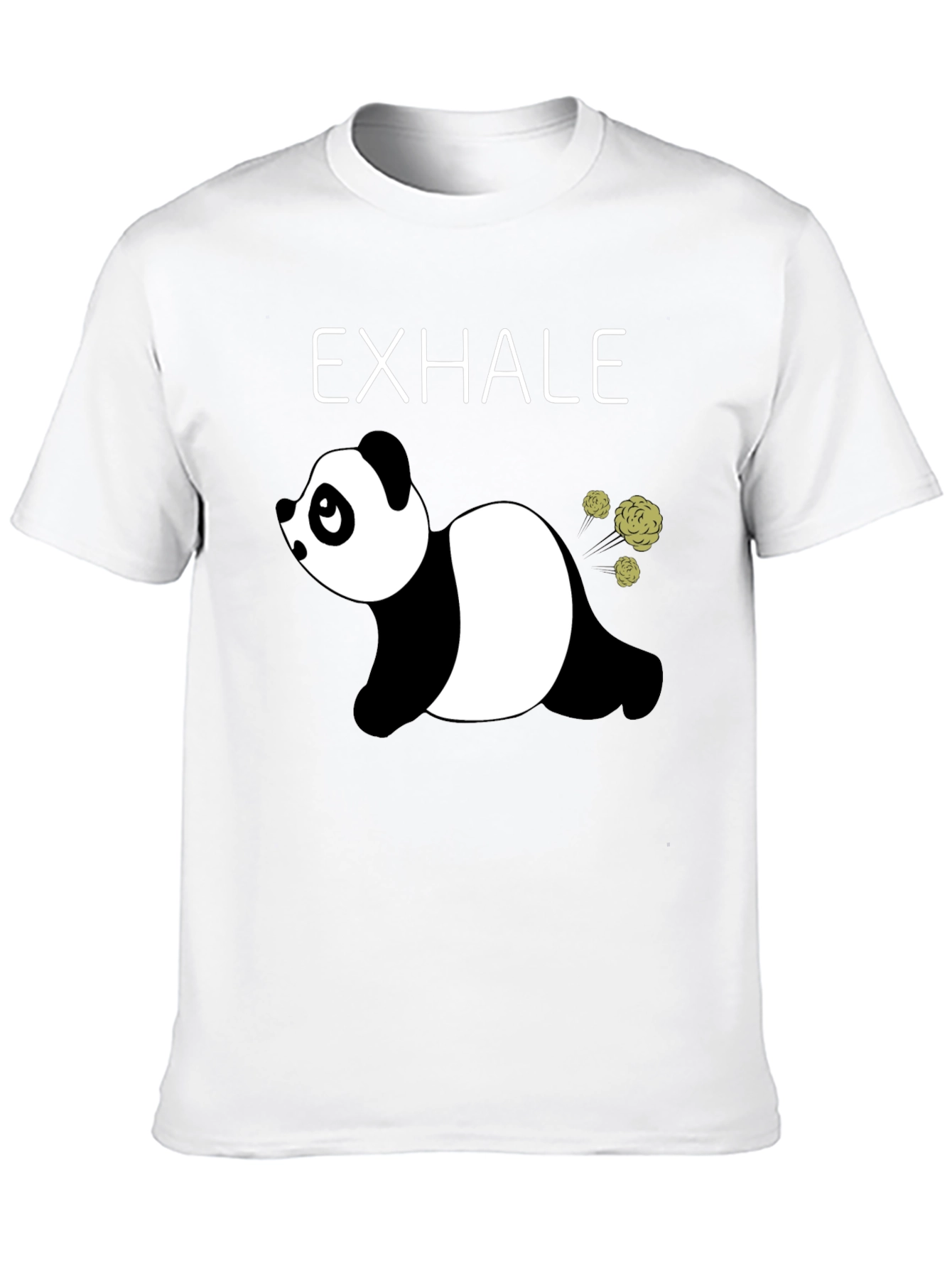 Black Exhale Panda Graphic Tee - Relax & Unwind view 10
