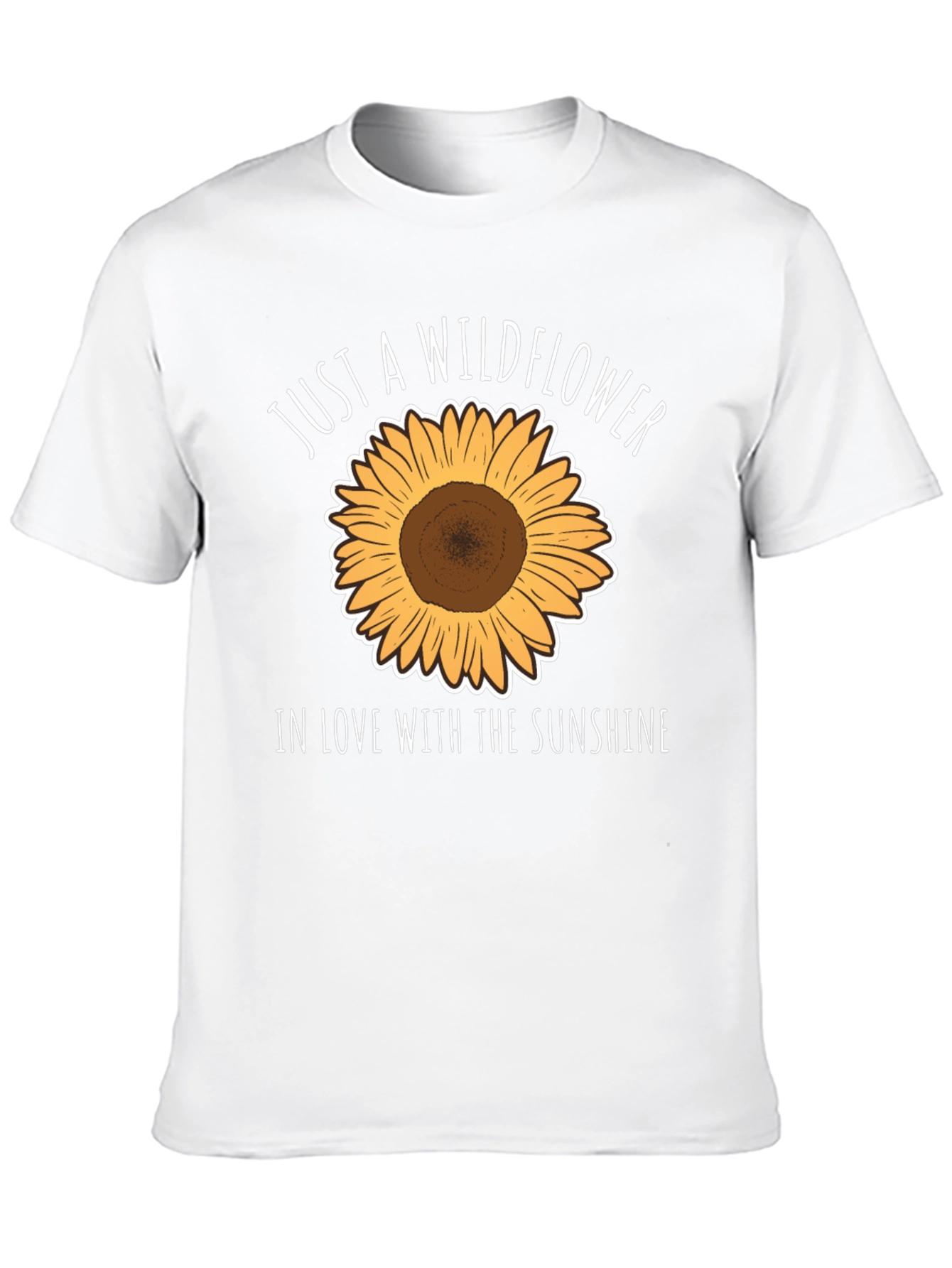 Black Wildflower & Sunshine Graphic Tee - Black Casual T-Shirt view 10