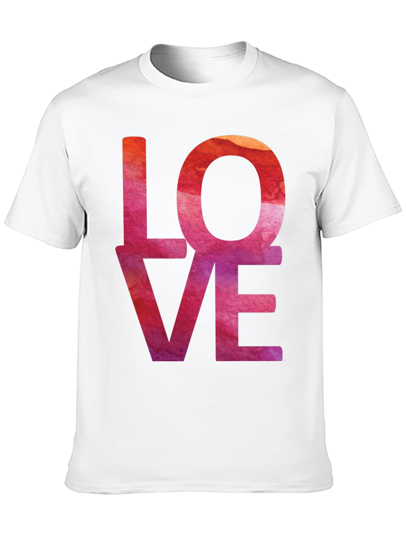 Black Watercolor Love T-Shirt - Artistic Graphic Tee view 10