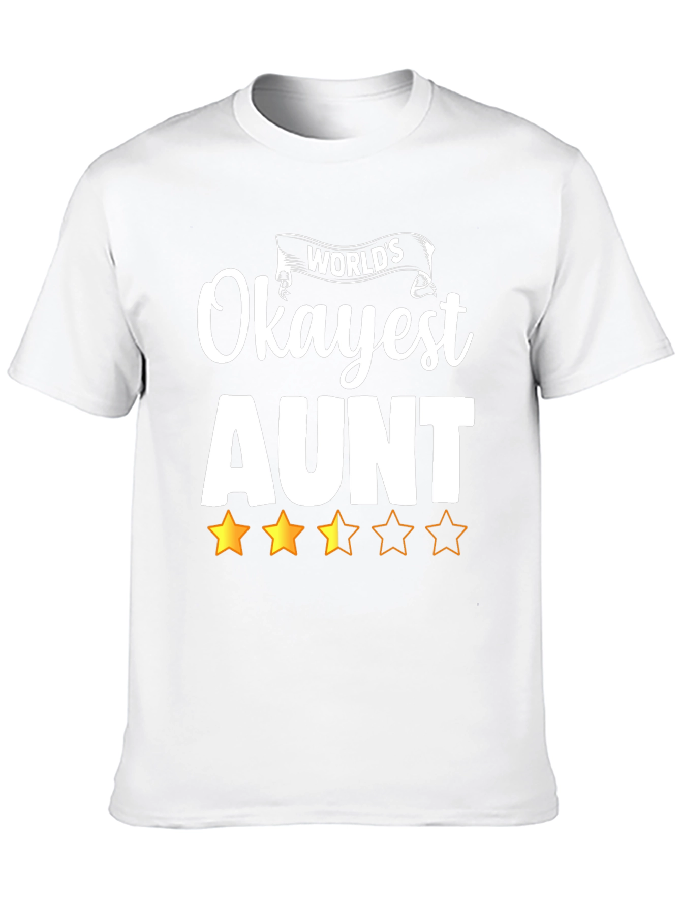Black World's Okayest Aunt Graphic T-Shirt view 10