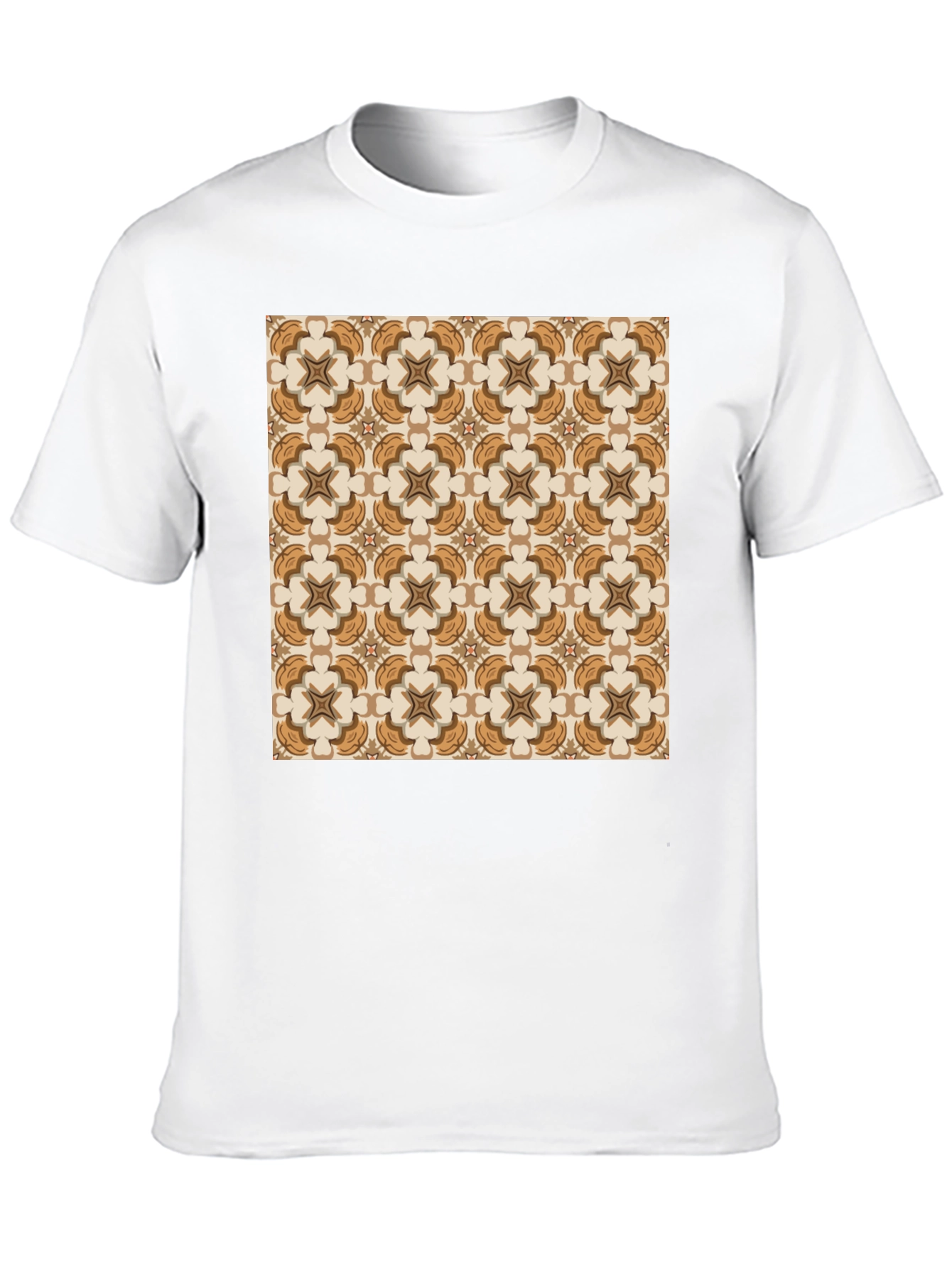 Black Patterned Graphic Tee - Stylish Design view 10