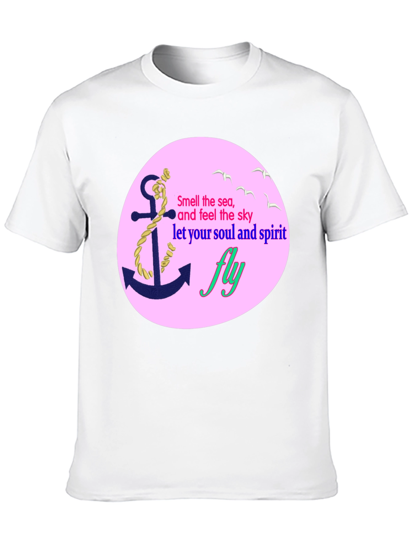 Black Nautical Dreamer Tee - Anchor & Sea Inspired Design view 10