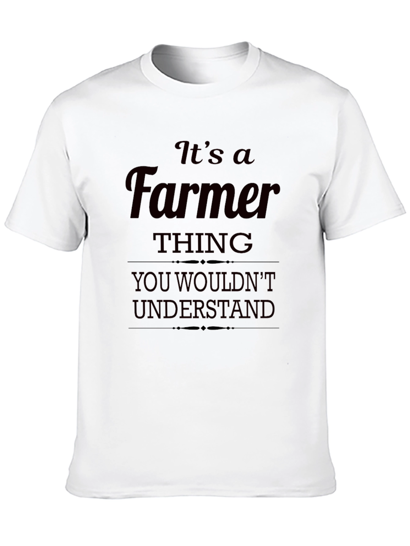 Black It's A Farmer Thing T-Shirt view 10