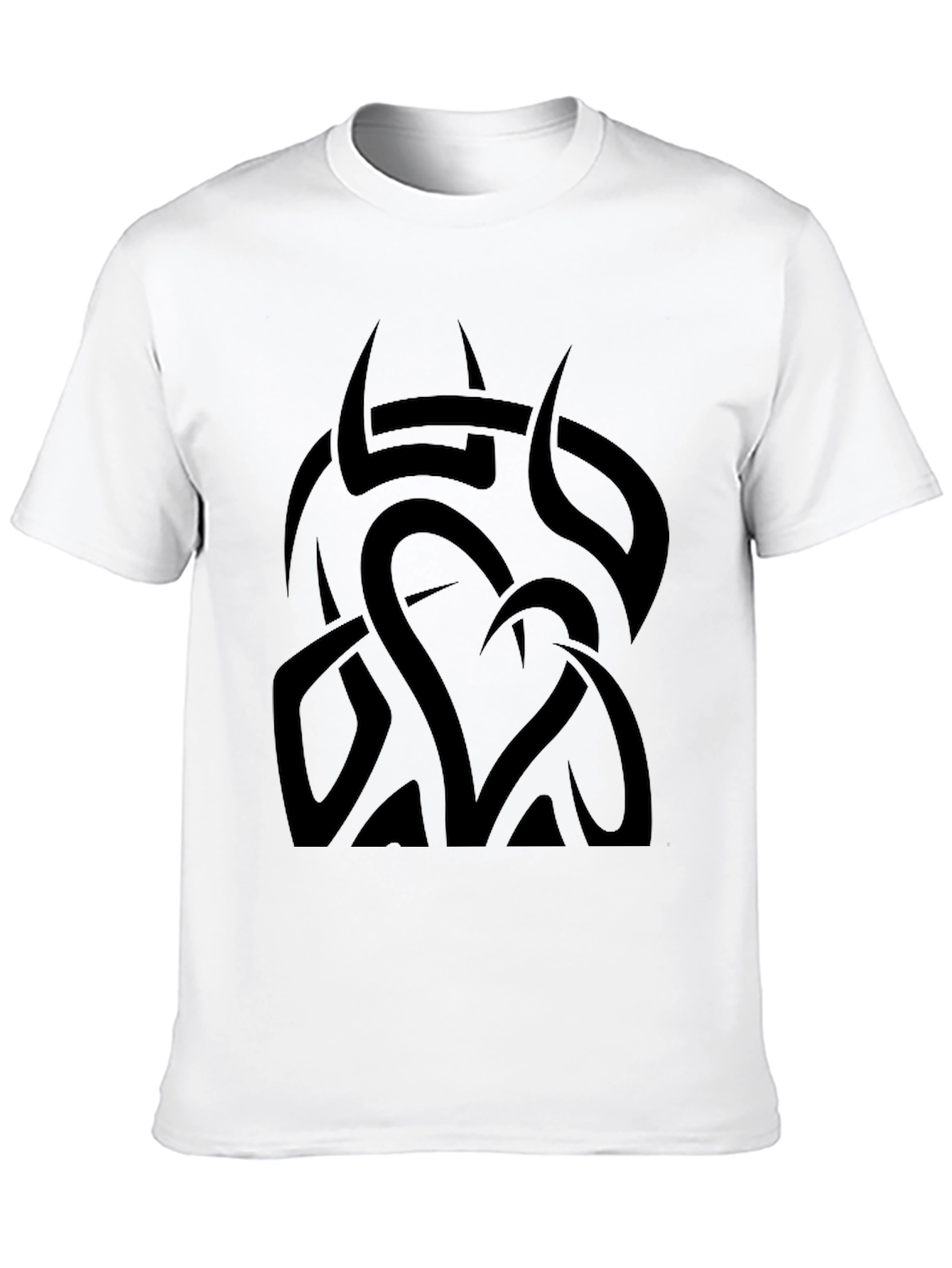 Black Tribal Heart Tee - Men's Graphic T-Shirt view 10