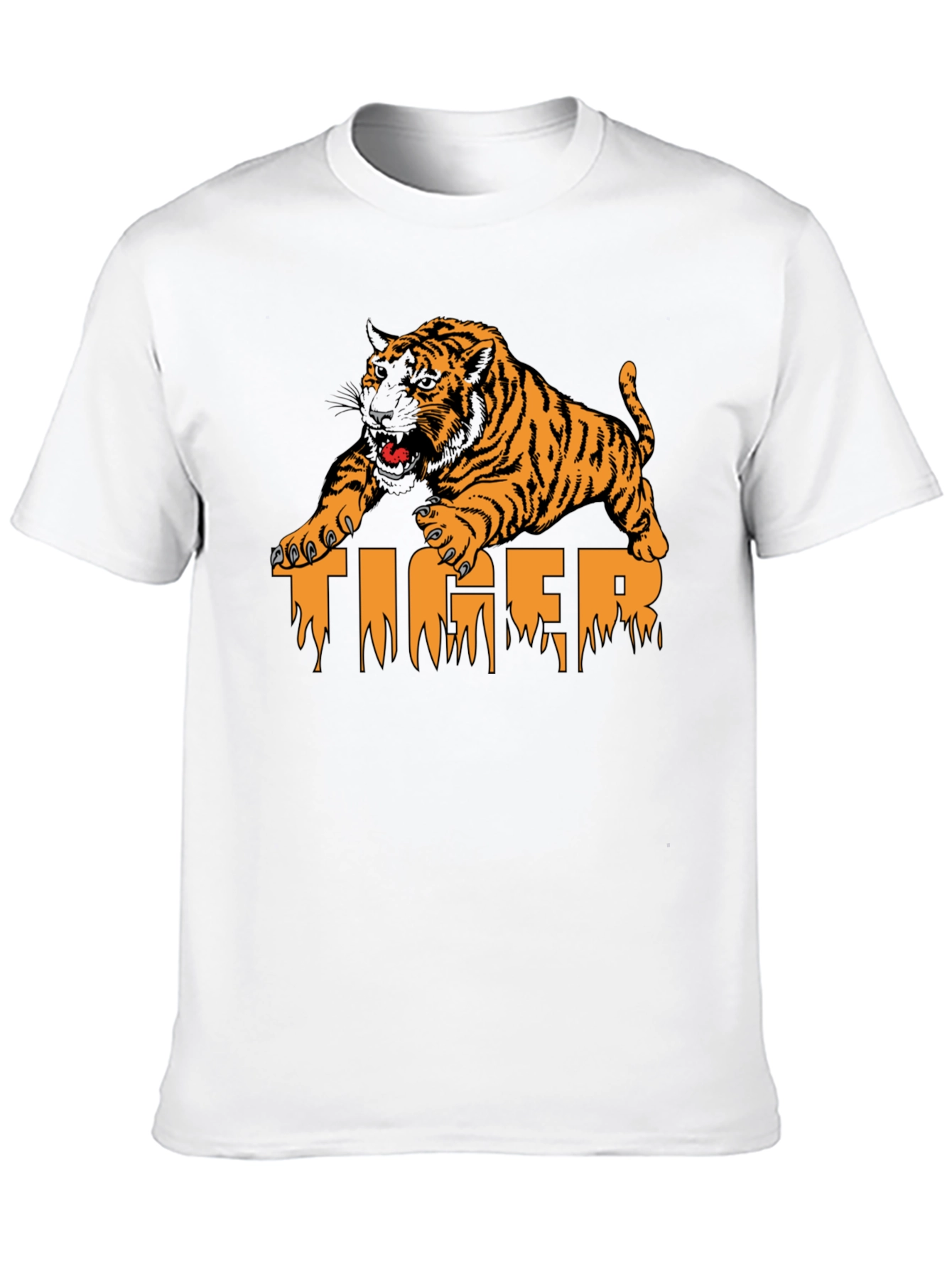 Black Tiger Graphic Print T-Shirt - Menswear view 10