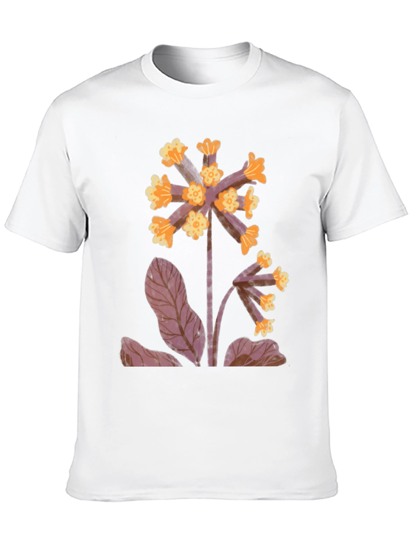 Black Floral Print Black T-Shirt view 10