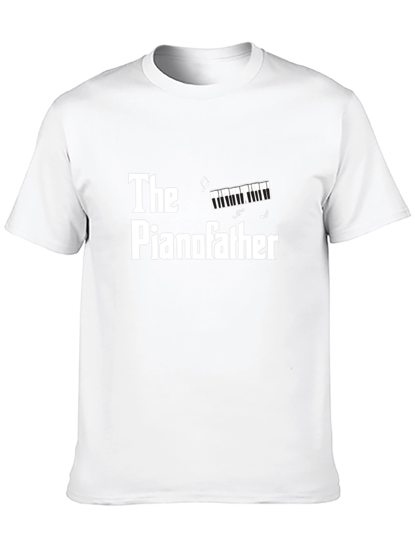 Black The Pianofather Funny Graphic T-Shirt view 10