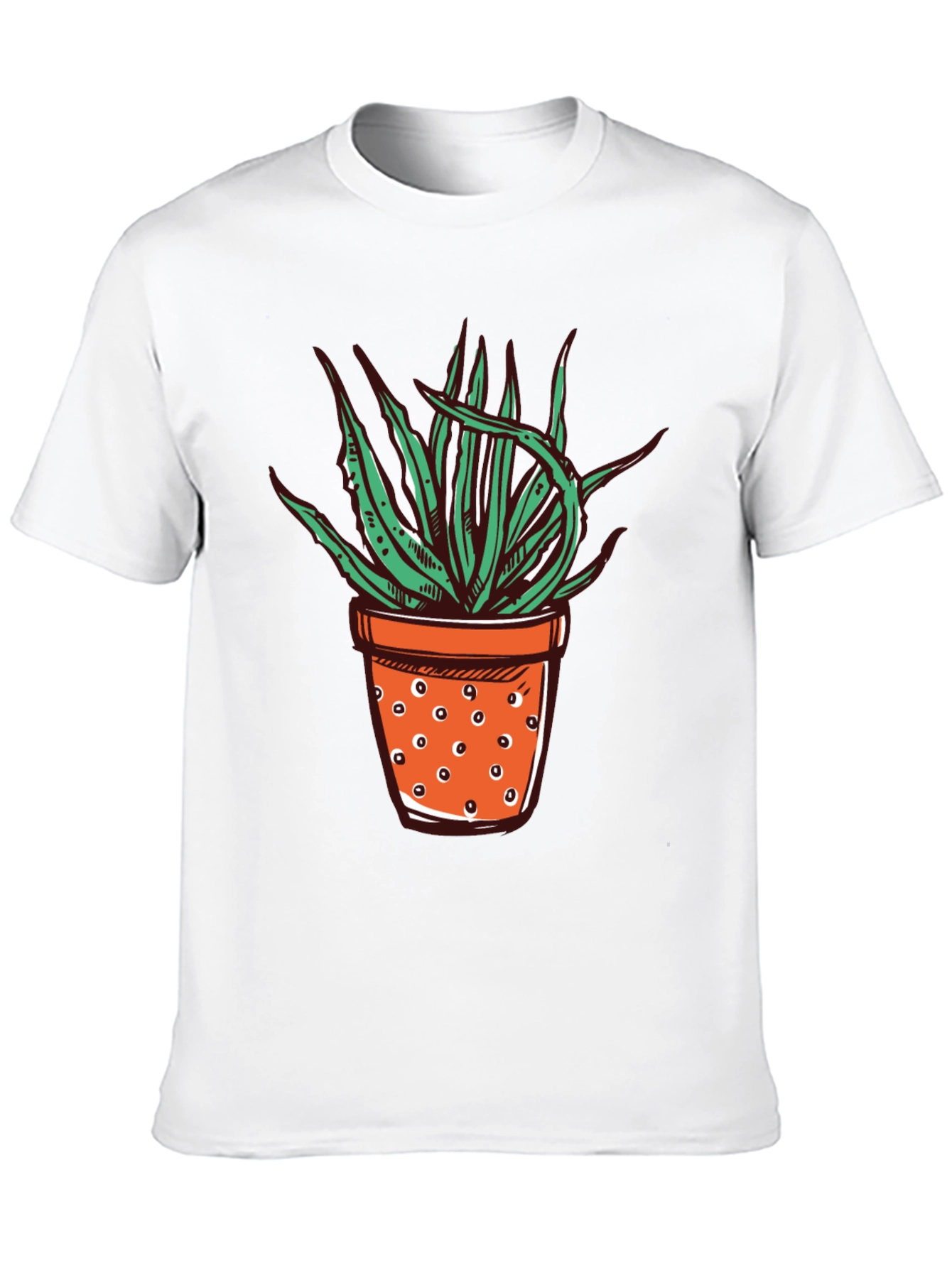 Black Potted Plant Graphic Tee - Unique Design view 10