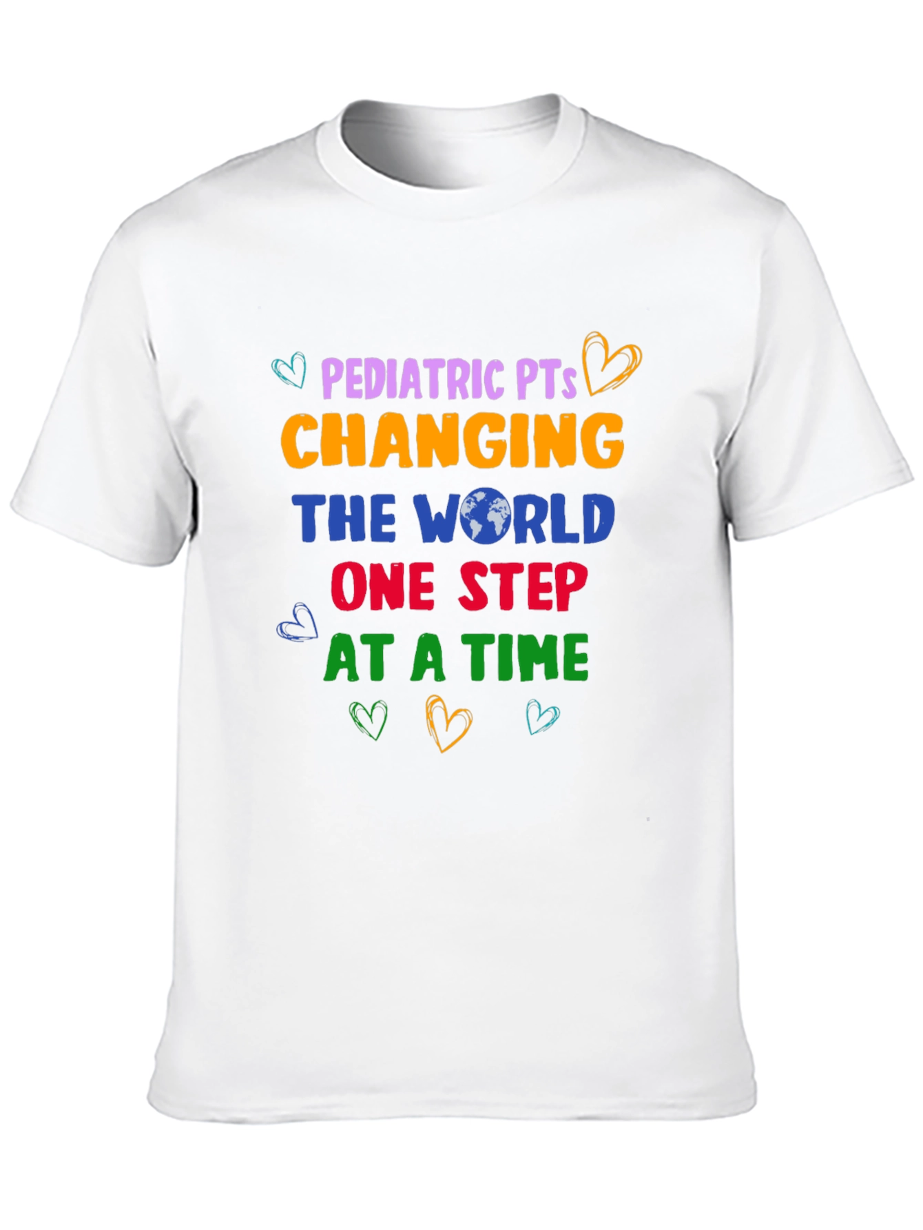Black Pediatric PT Changing The World T-Shirt view 10