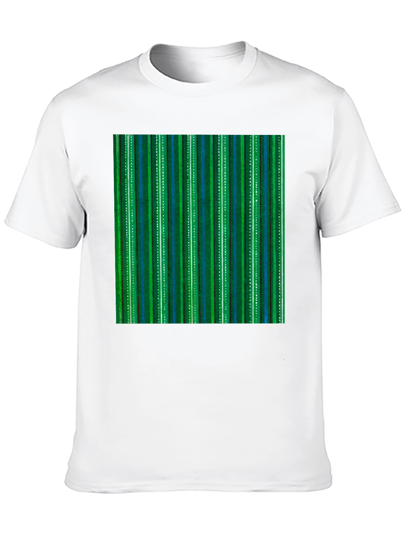 Black Striped Pattern T-Shirt view 10