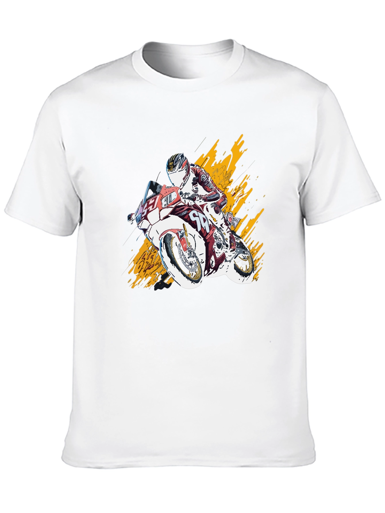 Black Motorcycle Rider Graphic T-Shirt - Bold Design view 10