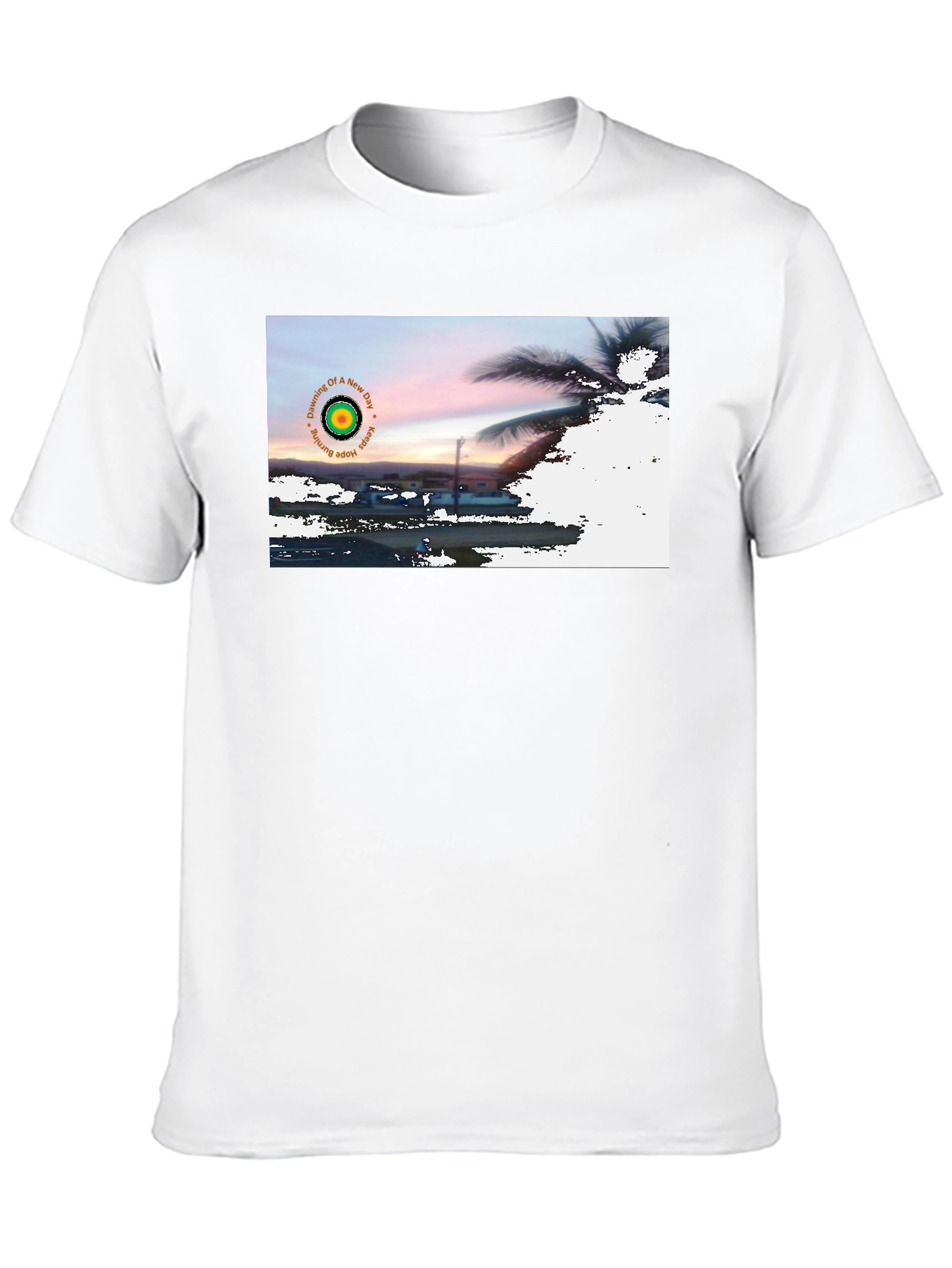 Black Sunrise Hope Burning T-Shirt view 10