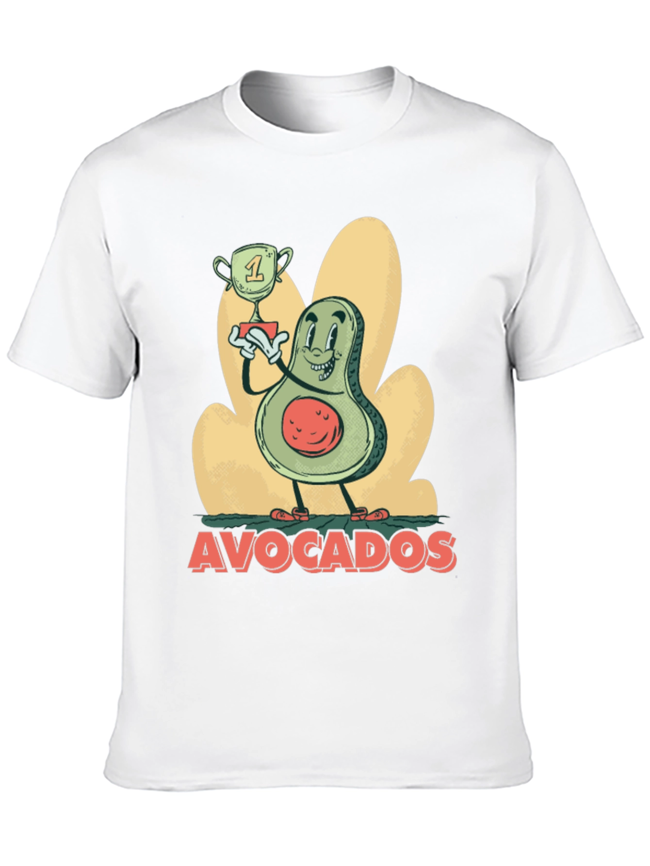 Black Funny Avocado Champion Black T-Shirt view 10