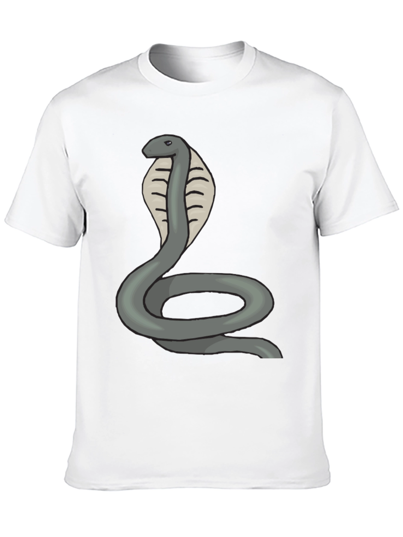 Black Cobra Snake Graphic Tee - Mens Black T-Shirt view 10