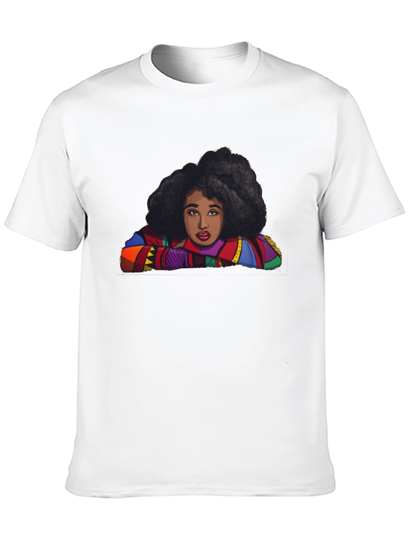 Black Unique Graphic Print T-Shirt view 10